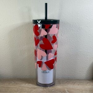 Starbucks 2026 Valentine’s Day Hearts Cold Cup 24oz  New